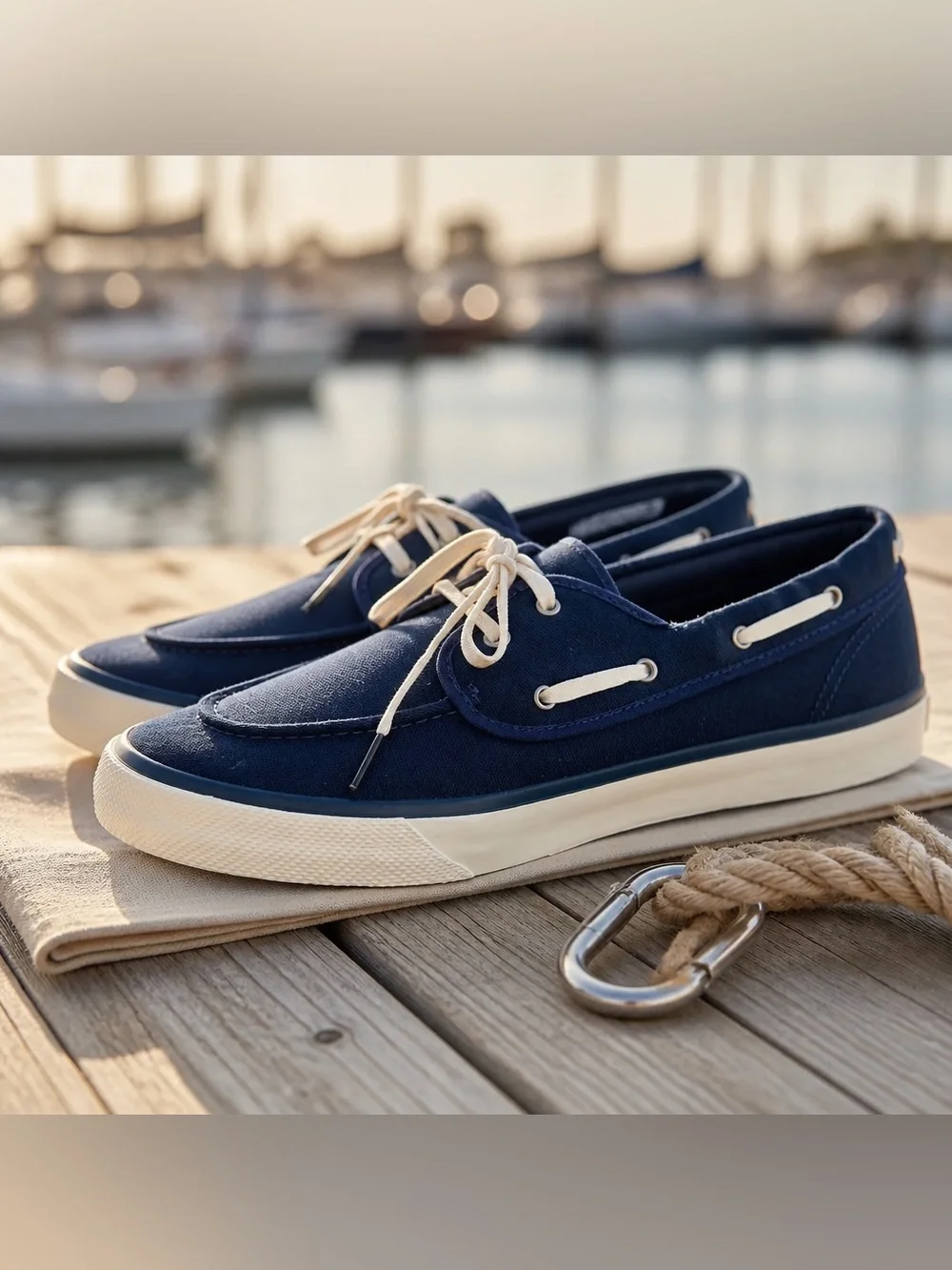 Sperry Men’s Captain 2 Eye Lace Up Sneaker Boat Shoe, Navy Canvas 11.5 M